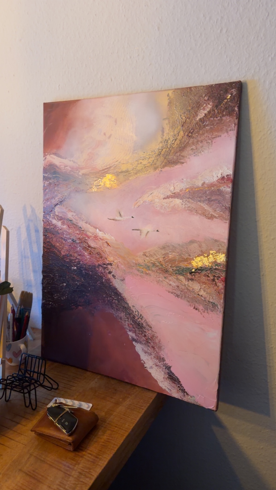 Roze horizon — in het atelier
